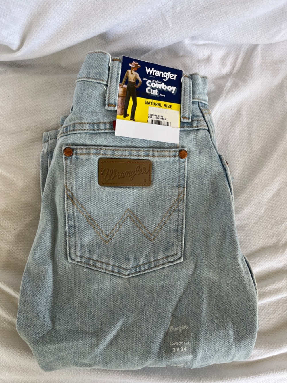 Wrangler Light Blue Denim Jeans 3x34 nwt